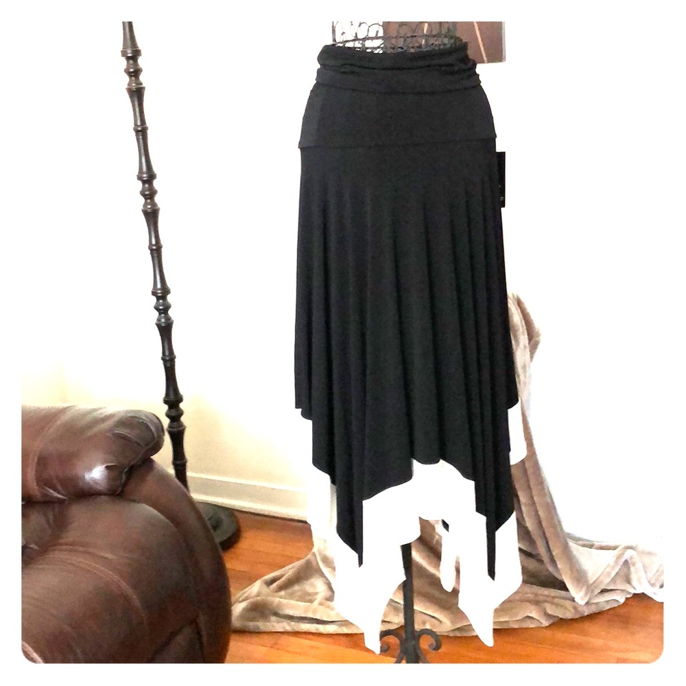 INC Black and White Skirt